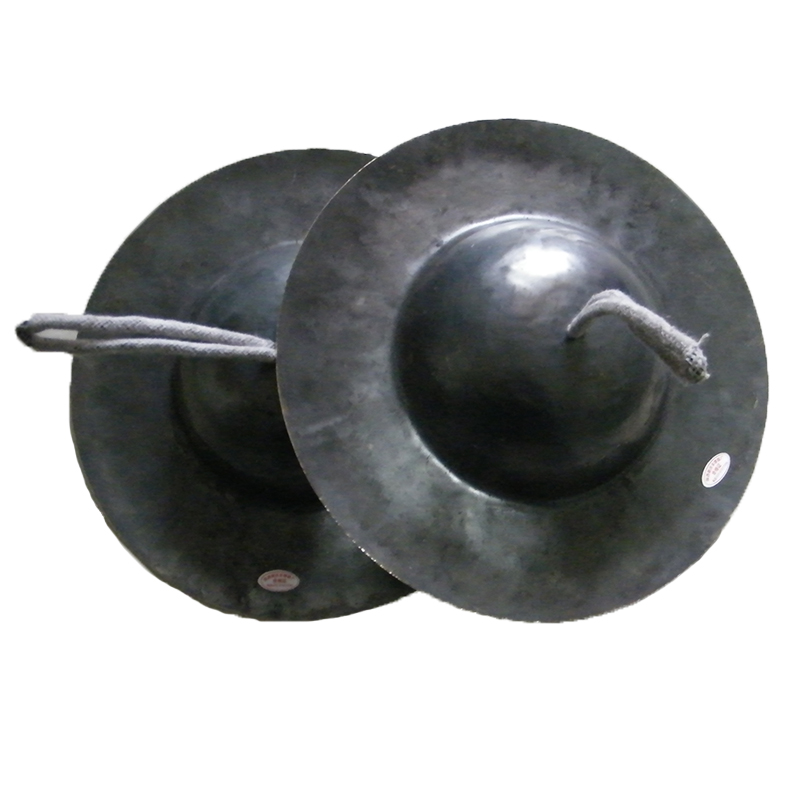 7忖2440cm二帽川钹川剧黑钹大头擦大帽镲法器青铜察乐器铙钹25厘米二