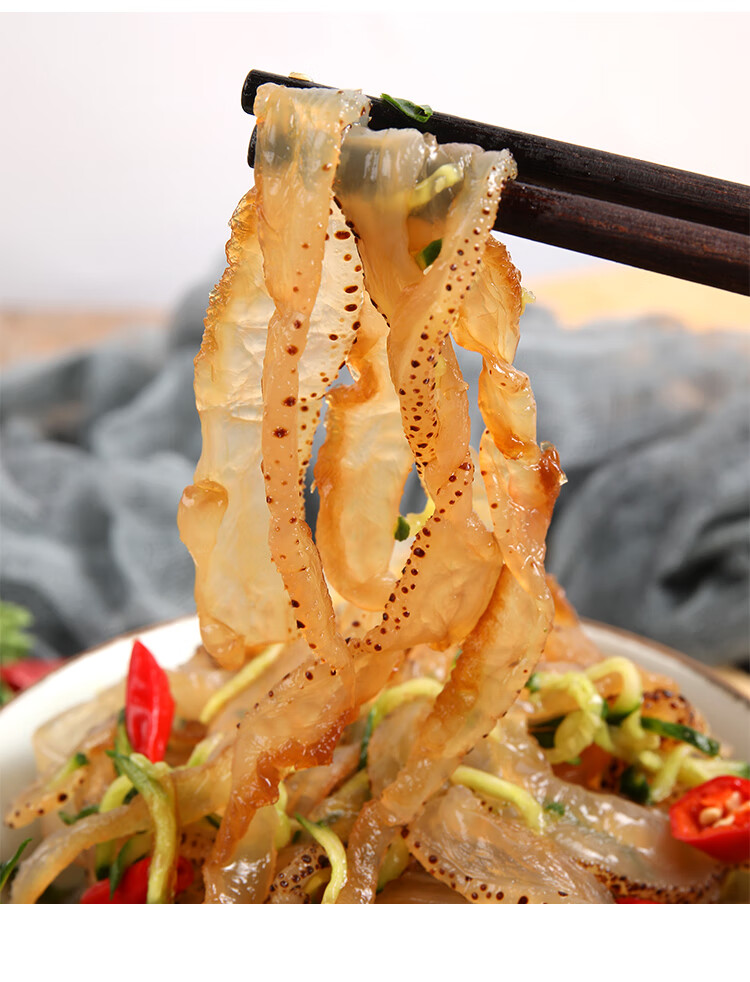 海蜇丝即食凉拌下酒菜盐渍素海蜇皮整箱海哲丝五斤装2500g原味