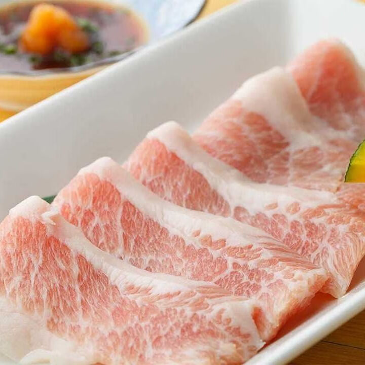 猪肉青 面青肉 猪颈肉 松板肉 雪花肉 烧烤精修猪肉爽肉4斤装 4斤装