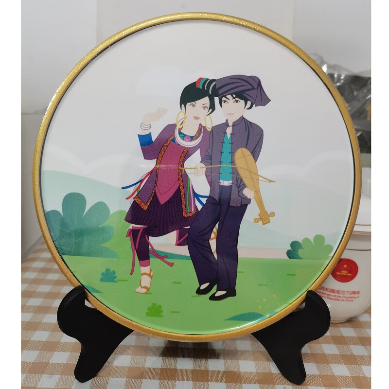 定制 京族畲族苗族壮族侗族瑶族工艺品民间民俗摆件摆台56个少数民族