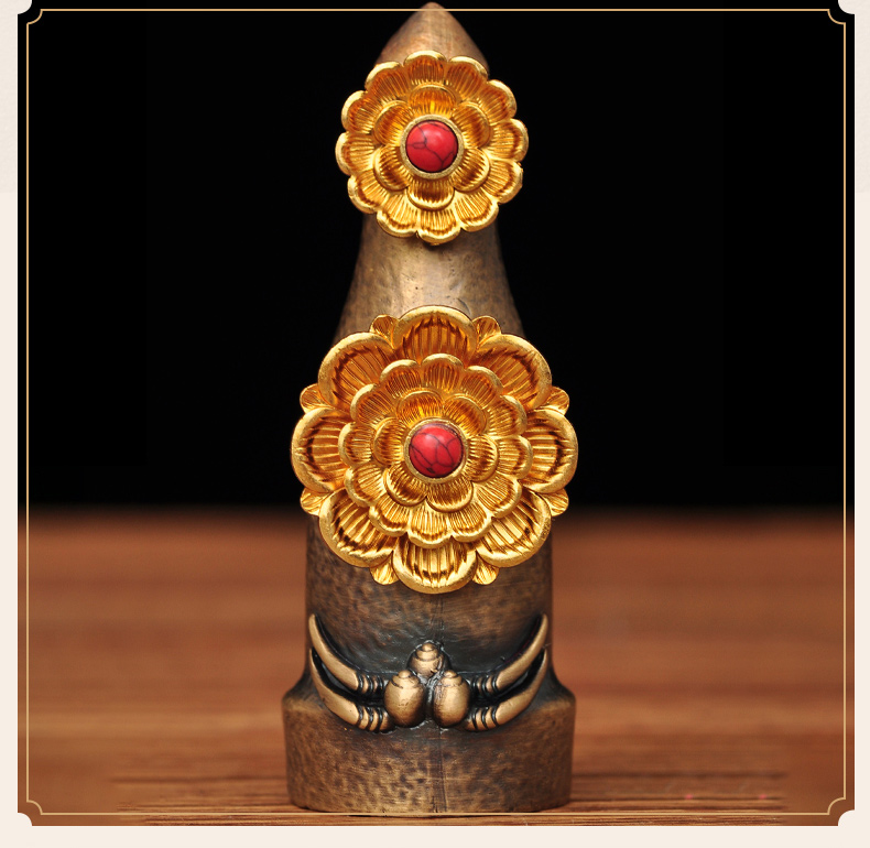 彩铜朵玛食子花食子摆件藏传佛教密宗法器八供花食子佛堂寺庙供奉花食