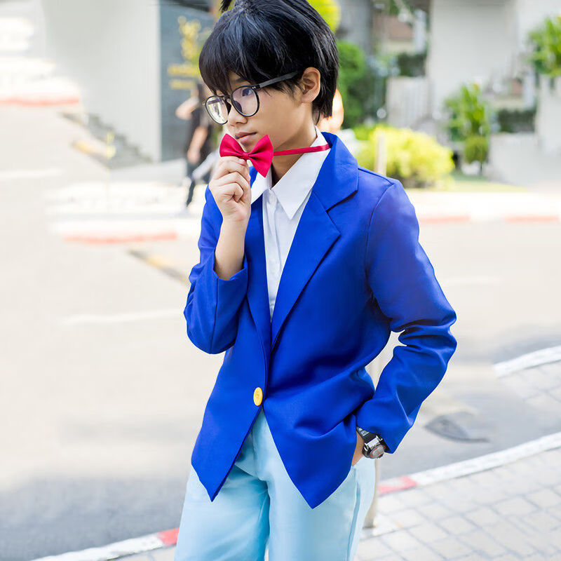 景霸【】名侦探柯南衣服基德柯南cos服cosplay服装儿童成人版全 外套