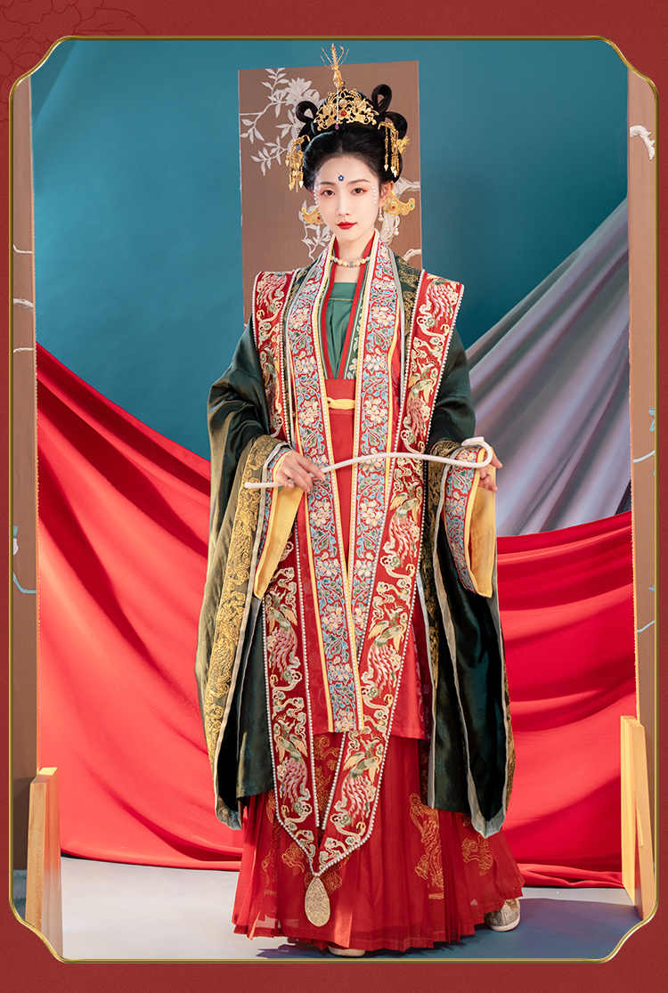 凤冠霞帔整套婚纱古装婚服结婚汉服定制原创宋制女重工刺绣套走秀款