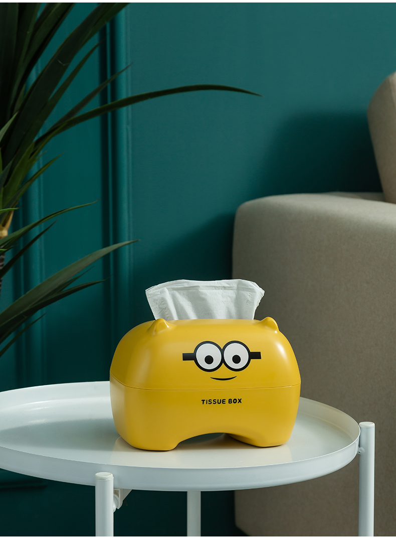 汇佰畅卡通纸巾盒创意家用客厅可爱餐巾纸收纳盒抽纸盒纸抽盒通用款