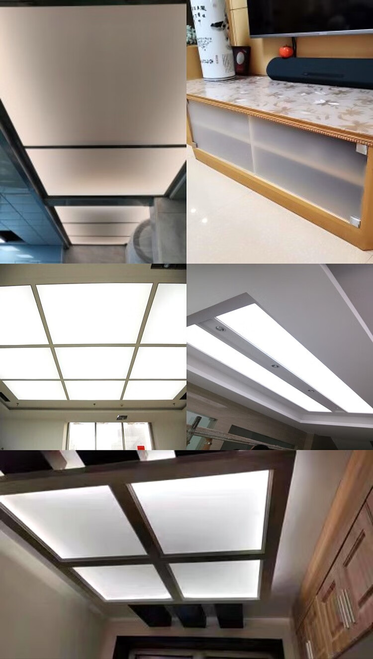 灯光板透光板亚克力灯光板ps吊顶散光板灯光片灯箱板有机玻璃板 透明