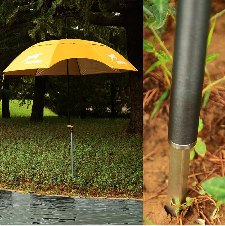 炫鲨钓鱼伞地插tuku途酷钓伞配件铝合金地插无转接头炫鲨地插