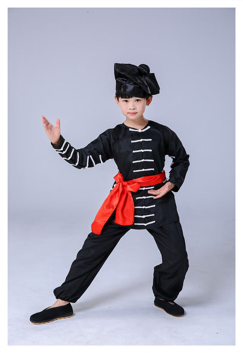 维肌泉武松打虎戏曲成人儿童服装儿童话剧舞台演出服装老虎照镜子服装