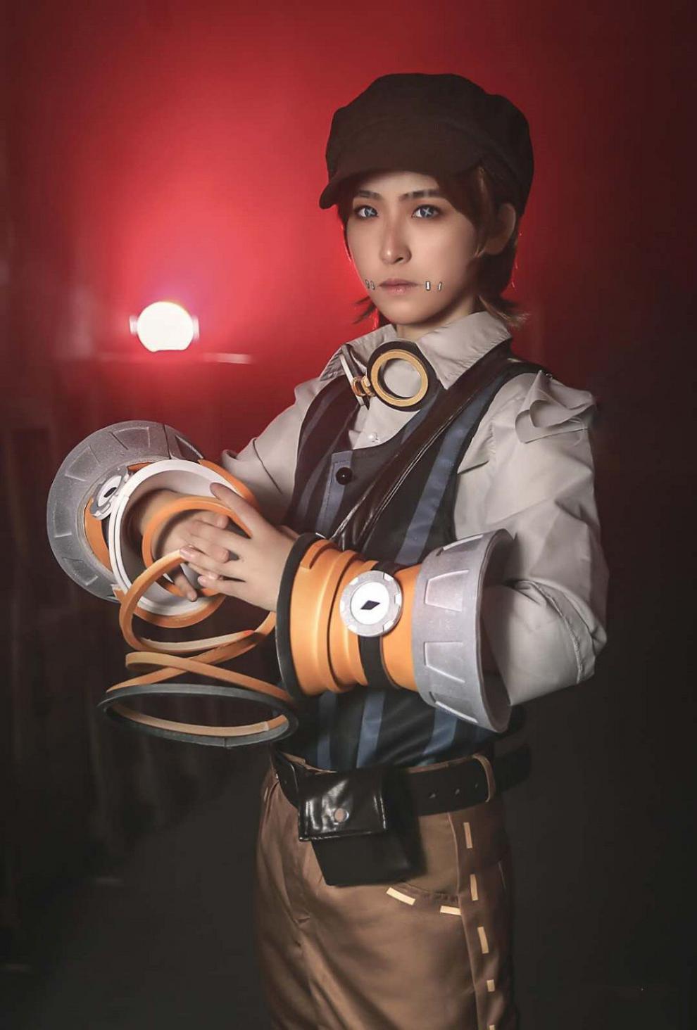 第五人格cos服佣兵奈布弹簧手cosplay服装男女儿童款动漫假发挂脖