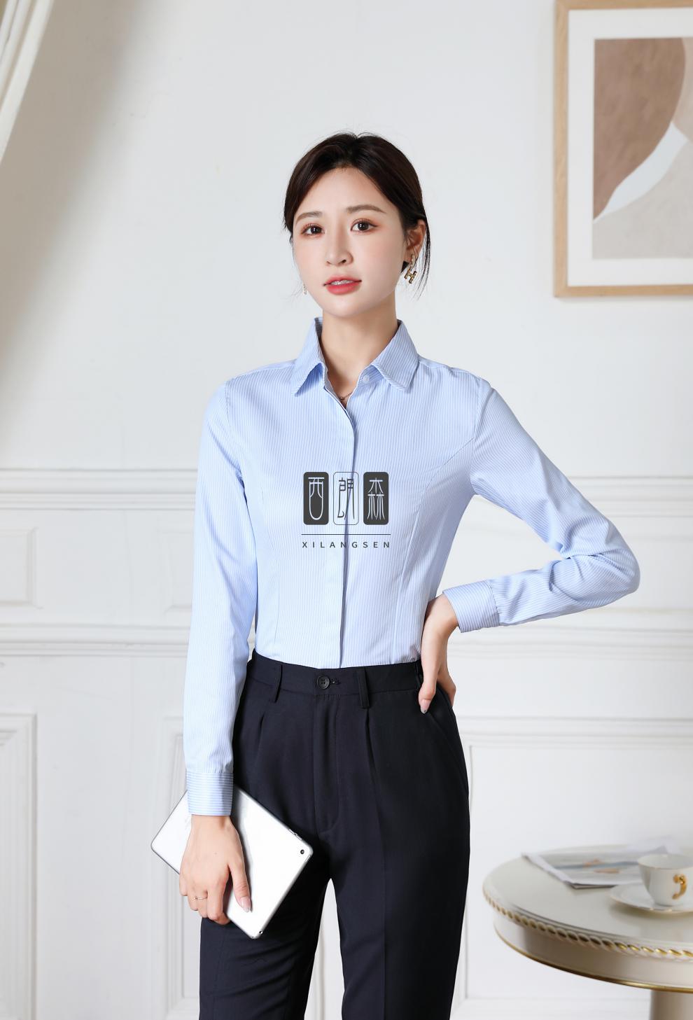 银行行服衬衫女银行工作服马甲短袖衬衣职业装西服西裤m短袖衬衣34xs