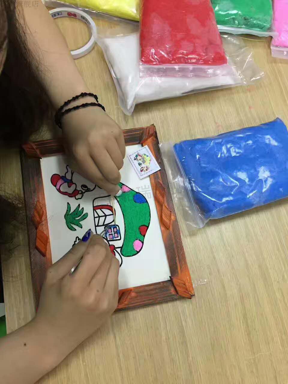 2022新款纸浆泥手工画纸浆泥彩色立体diy木板材料包画暖场活动儿童