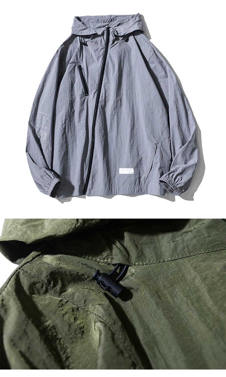 claw money冲锋衣男女夏季冲锋衣大码国潮轻薄款新机能风外套 fsy0521