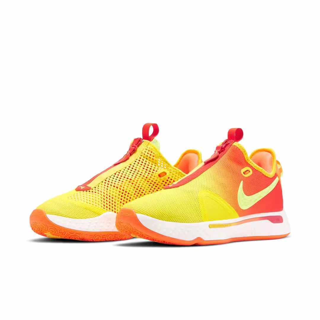 pg4佳得乐全明星泡椒黑白保罗乔治4代美国队长缓震耐磨篮球鞋 nba蓝