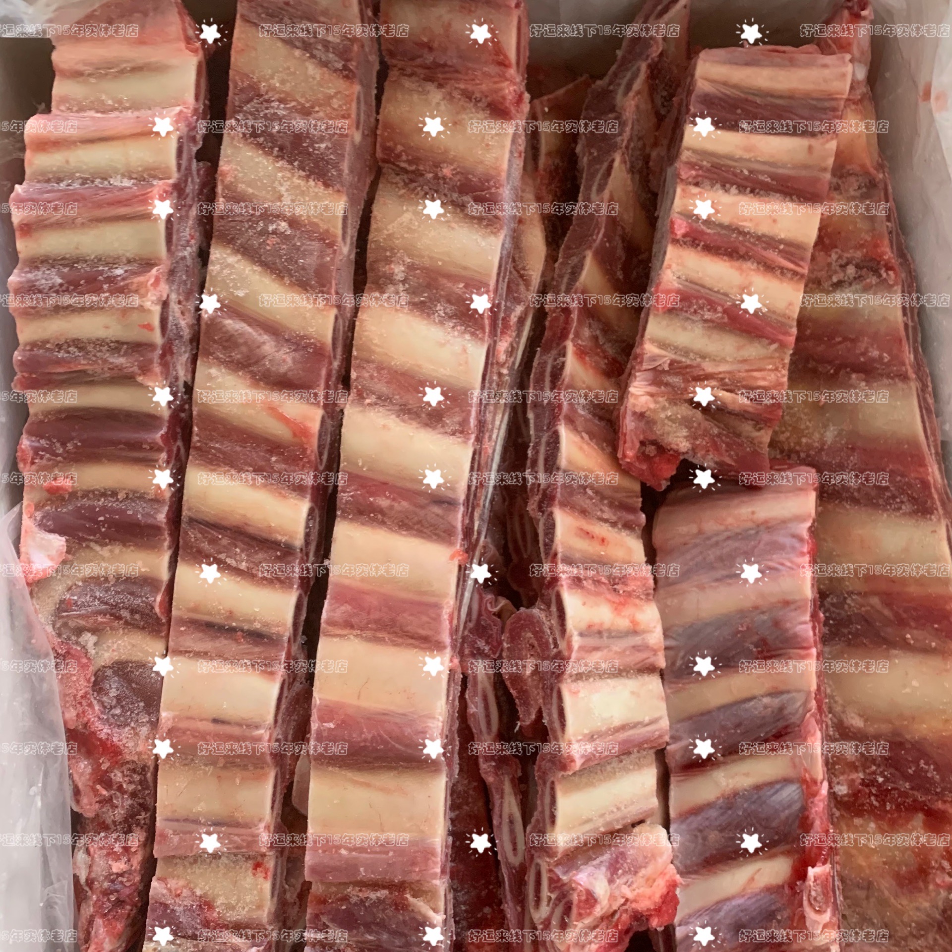 新鲜冷冻牛排骨牛肋排带骨牛排多肉牛肋骨新鲜生牛肉40斤一箱【图片