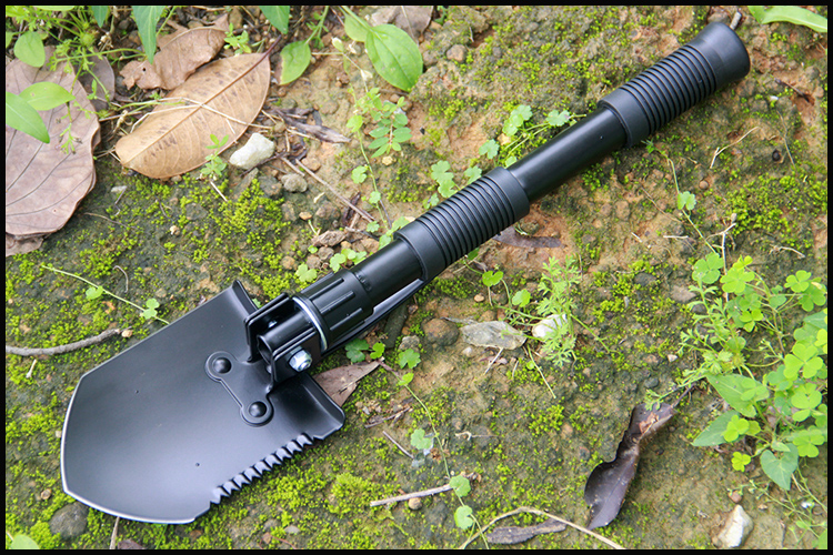 工兵铲多功能铁锹小号折叠铲子便携式德国军工铲锄头户