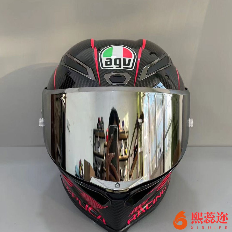 agvpistagprr头盔单订盔机车赛车限量款摩托车四季盔单订雪屋m5355