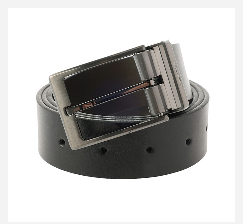 凯文克莱calvinklein男士腰带简约修身潮流百搭皮带黑色85