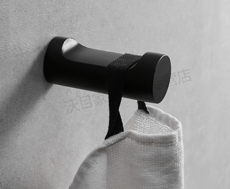衣钩单钩贴钩北欧挂钩门后黑色浴室挂衣钩卫生间客厅玄关衣帽钩试衣间