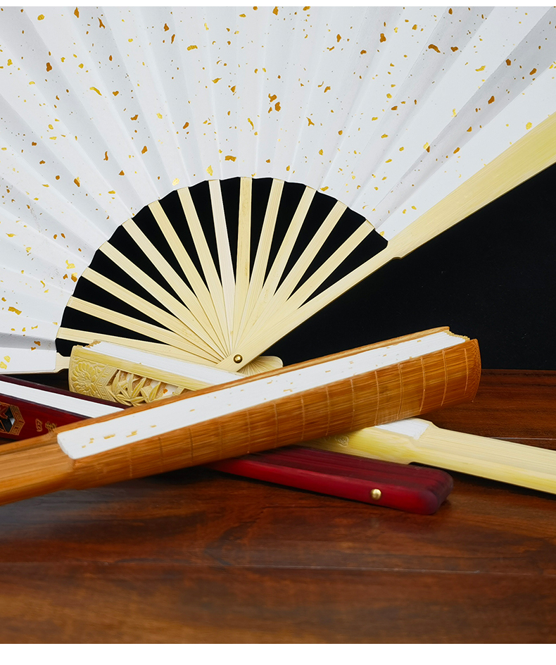 扇子夏天女生 题字定制来图logo古风折扇男写字手写中国风蹦迪扇纸扇