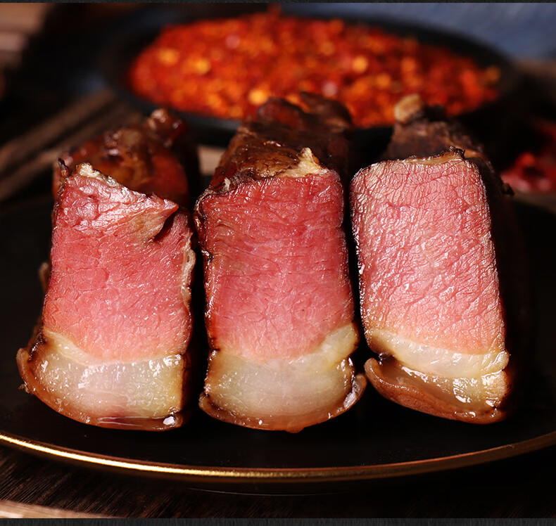 腊后腿肉500g四川湘西味土家腊肉坐臀肉土猪肉农家烟熏腌肉 腊后腿