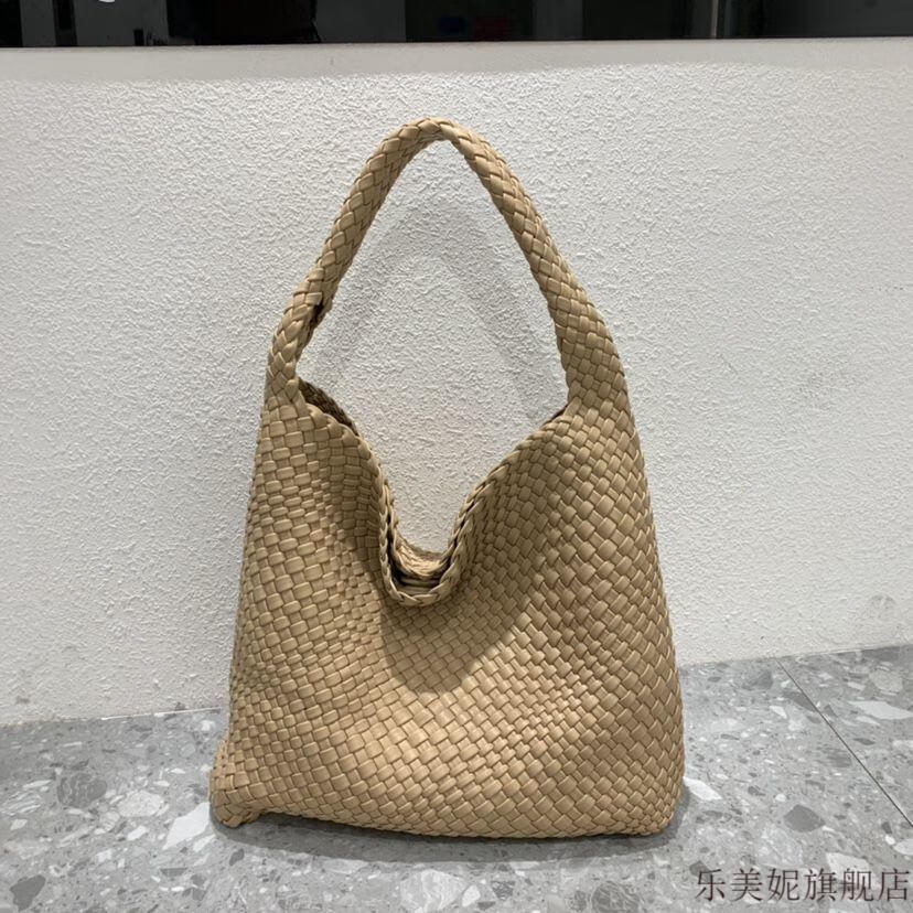 汤丽柏琦高端品质同款 新bv手工编织菜篮子休闲购物托特大包网红带货