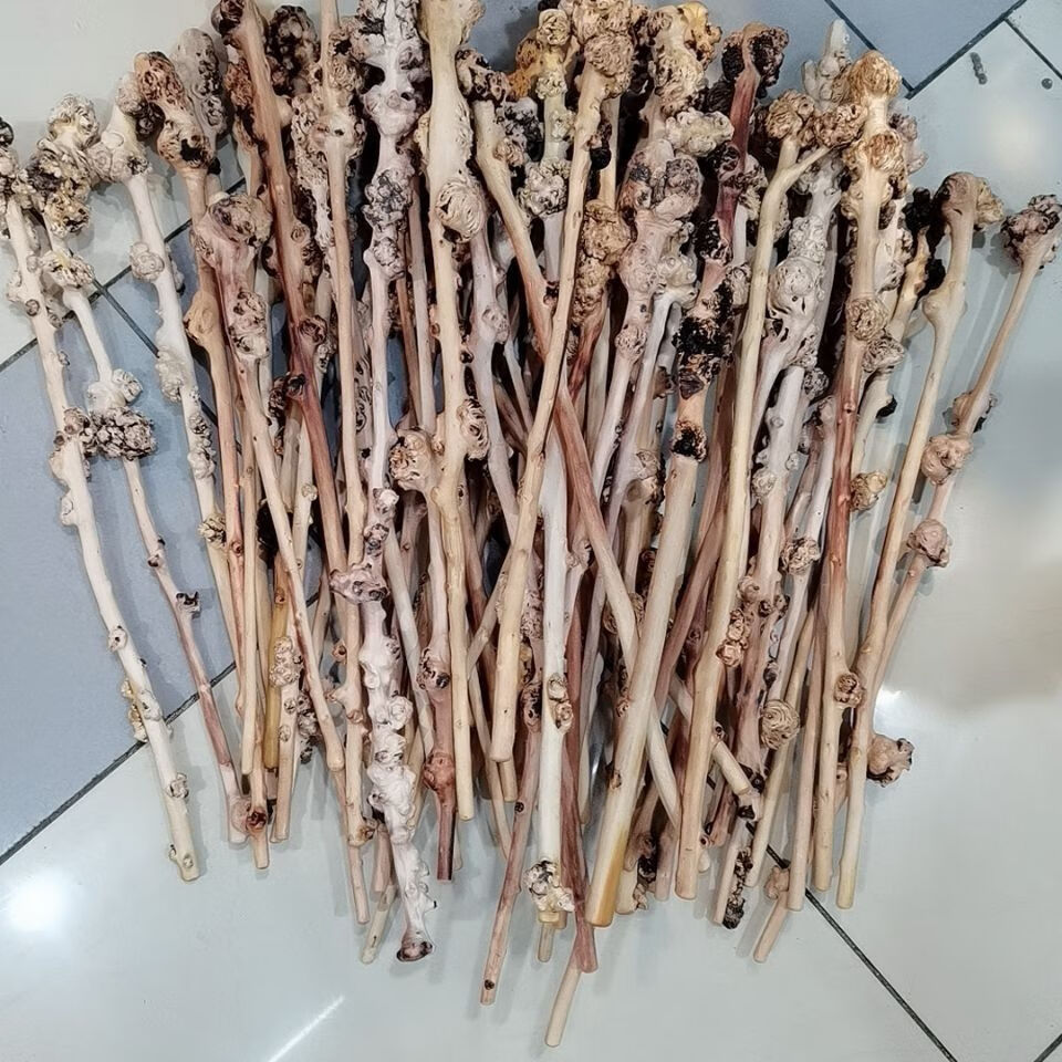 云南黑果木把玩棍手把件背锤木手杖拐杖木按摩健身背锤天然树瘤