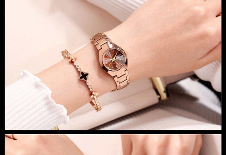 keystar手表女2022年新款腕表品牌小众韩版纪念轻奢防水时尚情侣银色