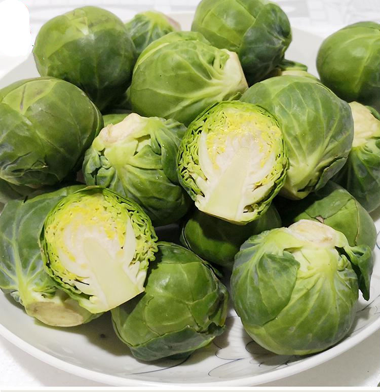 魃鲜魃鲜孢子甘蓝蔬菜新鲜小包菜芽抱子甘蓝橄榄芽甘蓝菜西餐沙拉1斤