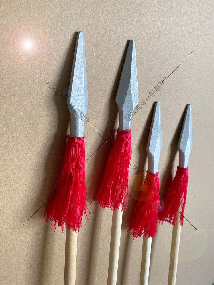 红缨枪木质长矛表演道具儿童节玩具中小学生舞蹈可出租80cm枪