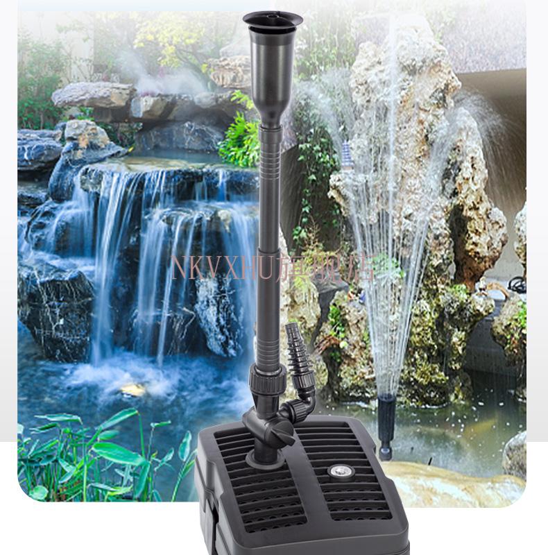 养鱼氧气泵带过滤鱼池喷泉户外庭院造景打氧泵带灯水池锦鲤池氧气机