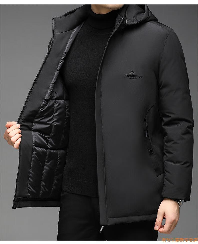 老爷车冬季保暖棉衣男士爸爸连帽中老年男外套棉夹克棉袄男款上衣男装