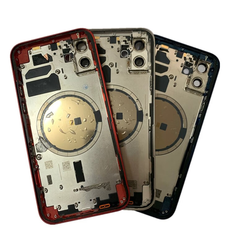 适用适用12promax后盖总成12原装苹果iphone13拆机后壳13mini中框边框