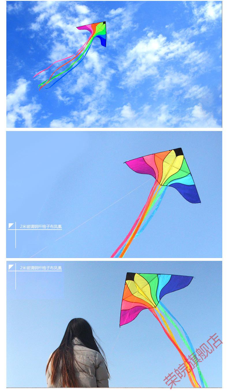 风筝百特风筝精品七彩凤凰风筝网红风筝成人微风易飞大型长尾飘逸好飞