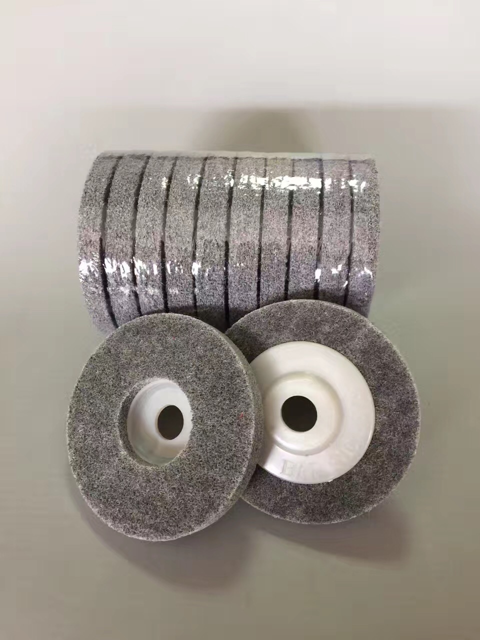 角向羊毛尼龙轮100不锈钢抛光片打磨片抛光轮纤维轮角磨片拉丝轮50片