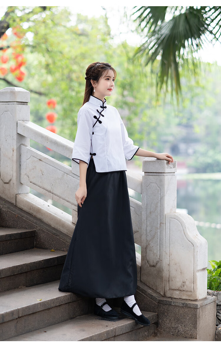 民国学生装五四运动女五四青年装风女装中山装男班服舞台表演合唱服装