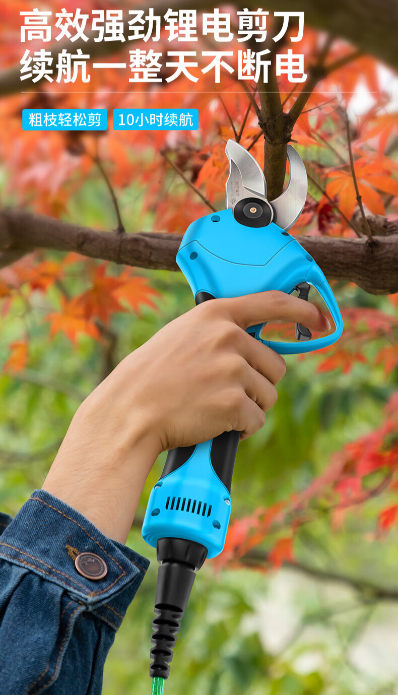 电动修枝剪果树电剪子充电式园艺粗枝修剪树枝机锂电园林剪刀 21v 3
