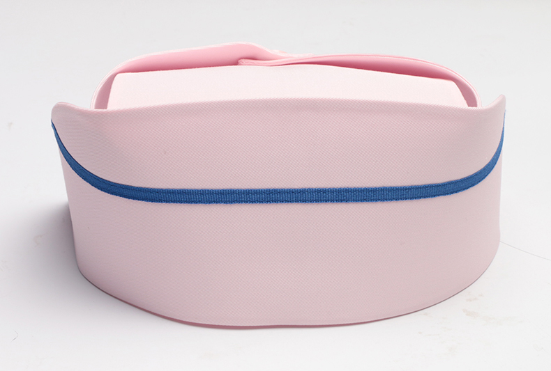 可开发票夏季护士帽子燕尾帽薄款护帽子白色女加厚加杠燕尾帽粉色蓝色