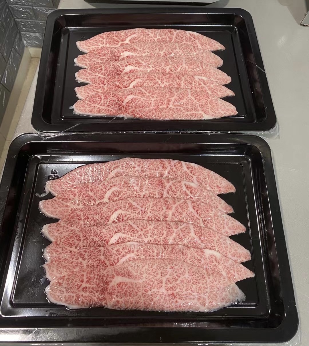 悦君心澳洲m12和牛眼肉盖烤肉片新鲜原切家庭烧烤火锅食材500g薄切08