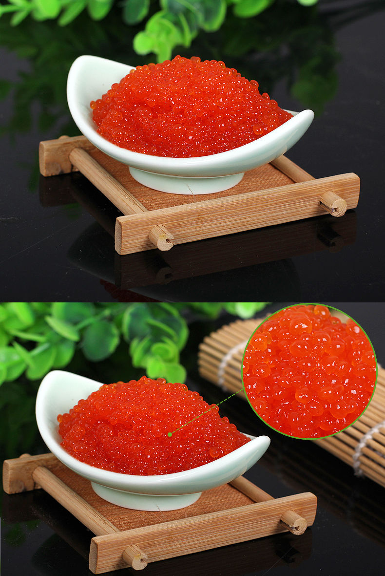 俄罗斯鱼子酱即食模仿鲑鱼鲟鱼黑红鱼籽罐头蟹黄寿司黑鱼子酱1瓶