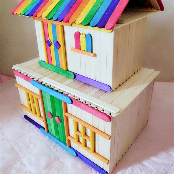 雪糕棒木棒木条diy手工制作房子模型材料冰棒棍木棍棒雪糕棍许愿储物