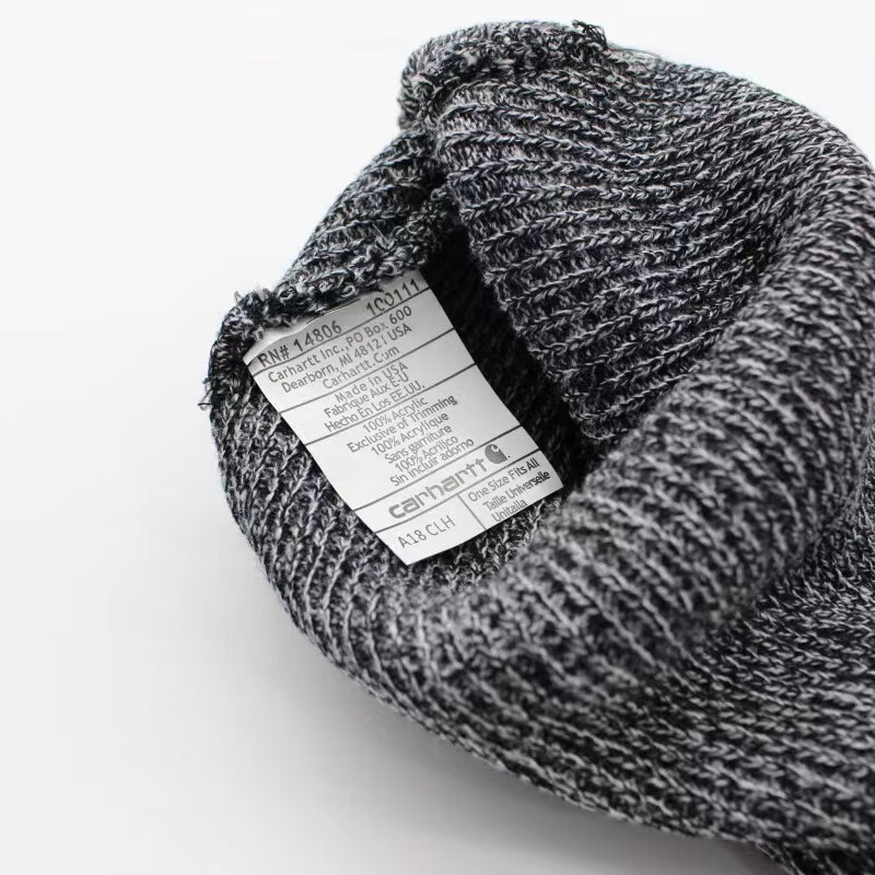 22新款卡哈特帽子carhartt混色线布标针织帽男女冷帽秋冬情侣保暖滑雪