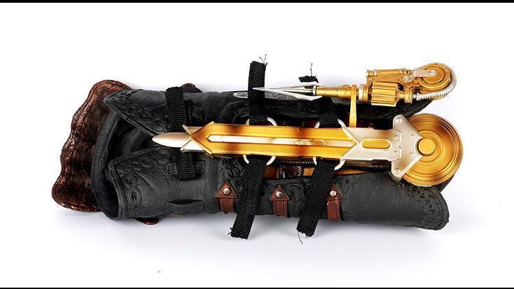 刺客信条袖剑金属现货 刺客信条4代6代枭雄 cosplay1:1 腕套配套袖箭