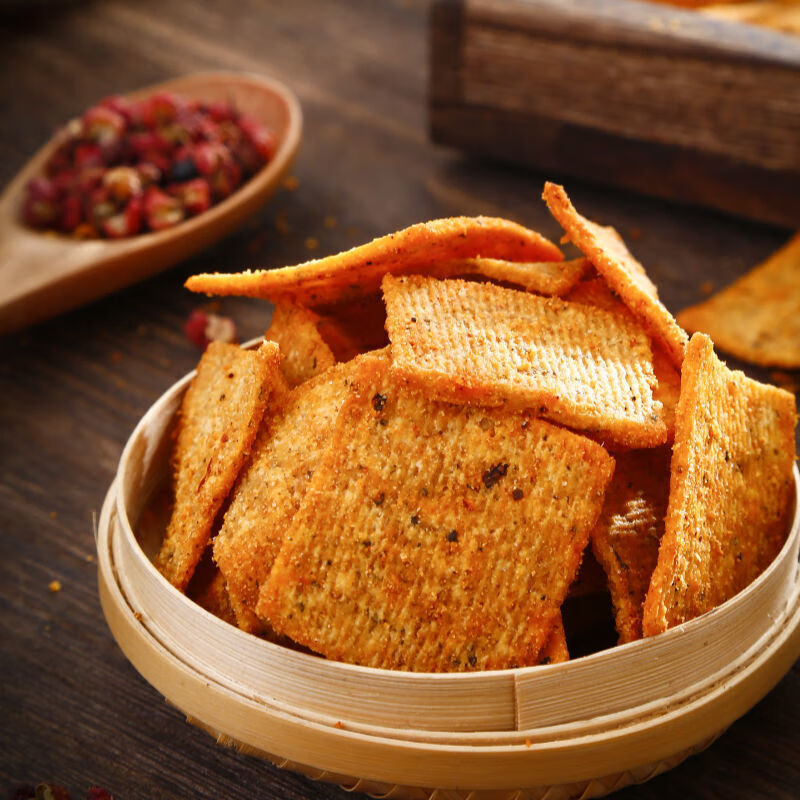 锅巴韩麻麻陕西韩城特产手工花椒锅巴休闲零食单包210克多规格2包锅巴