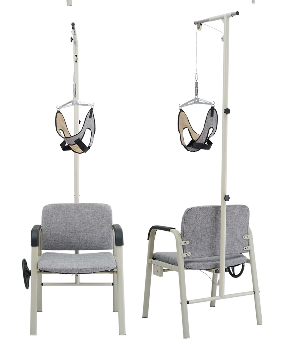 助邦颈椎牵引椅子家用颈椎治疗仪颈椎牵引器牵引椅b04手动款可折叠