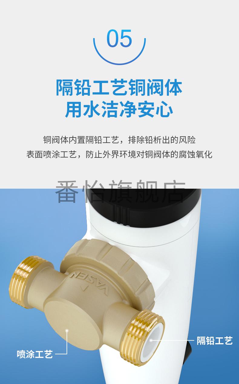 前置过滤器伟星伟星前置过滤器智能反冲洗家用自来水大流量屋中央净水