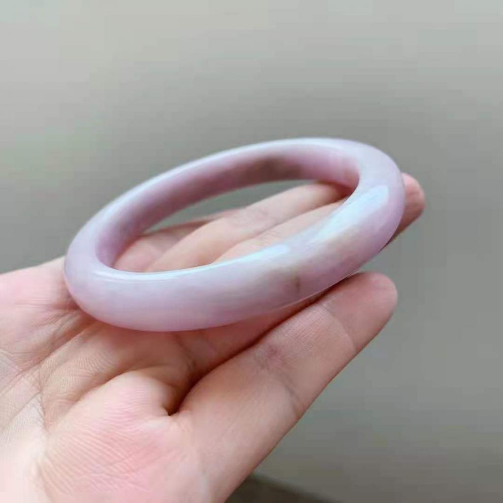 な【京选60精品老品牌款 原生态紫锂辉手镯 粉紫水晶镯子薰衣草丁香