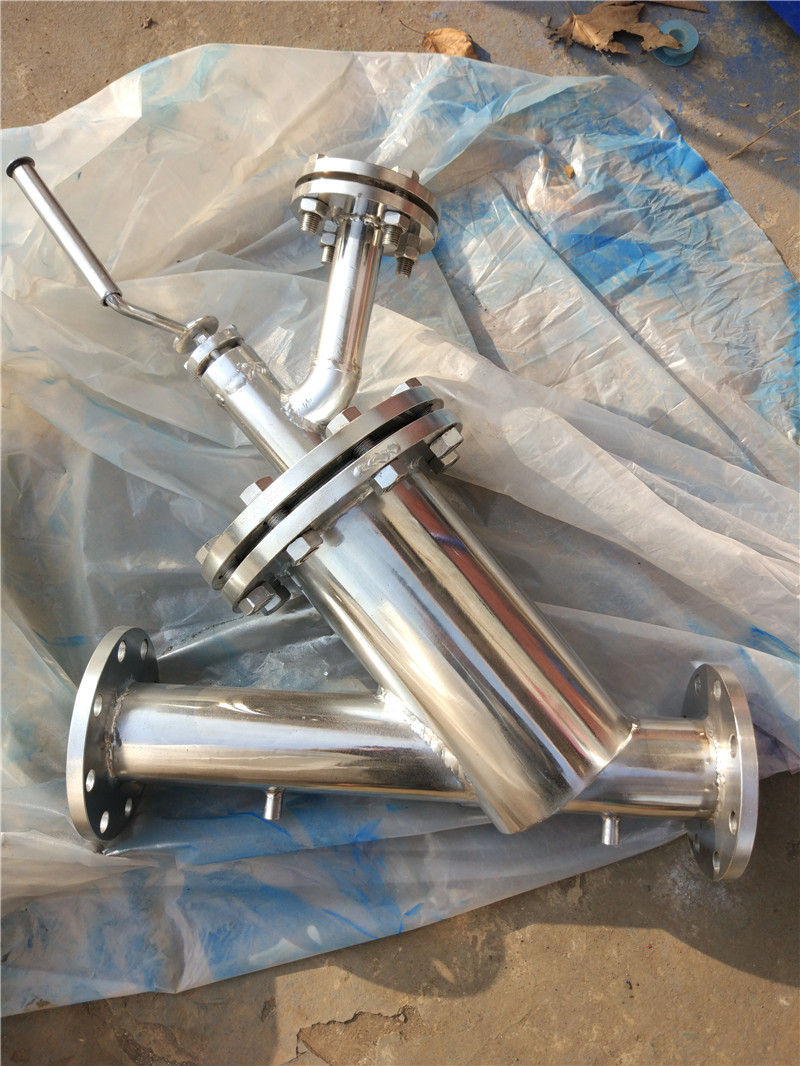 y型手摇刷式过滤器304不锈钢手动刮刀式反冲洗过滤自动管道除污器 dn