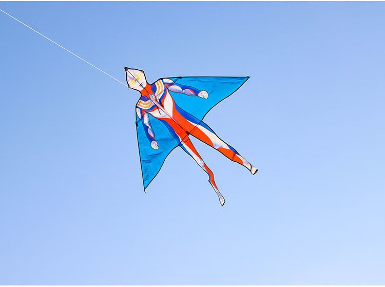 网红奥特曼风筝初学者儿童大人专用卡通微风易飞三角风筝新手超人500