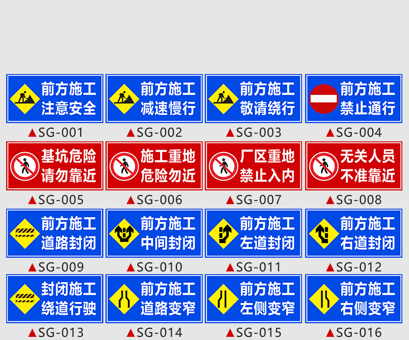 2022新款告示牌立式前方道路施工警示牌建築施工告示牌立式摺疊反光