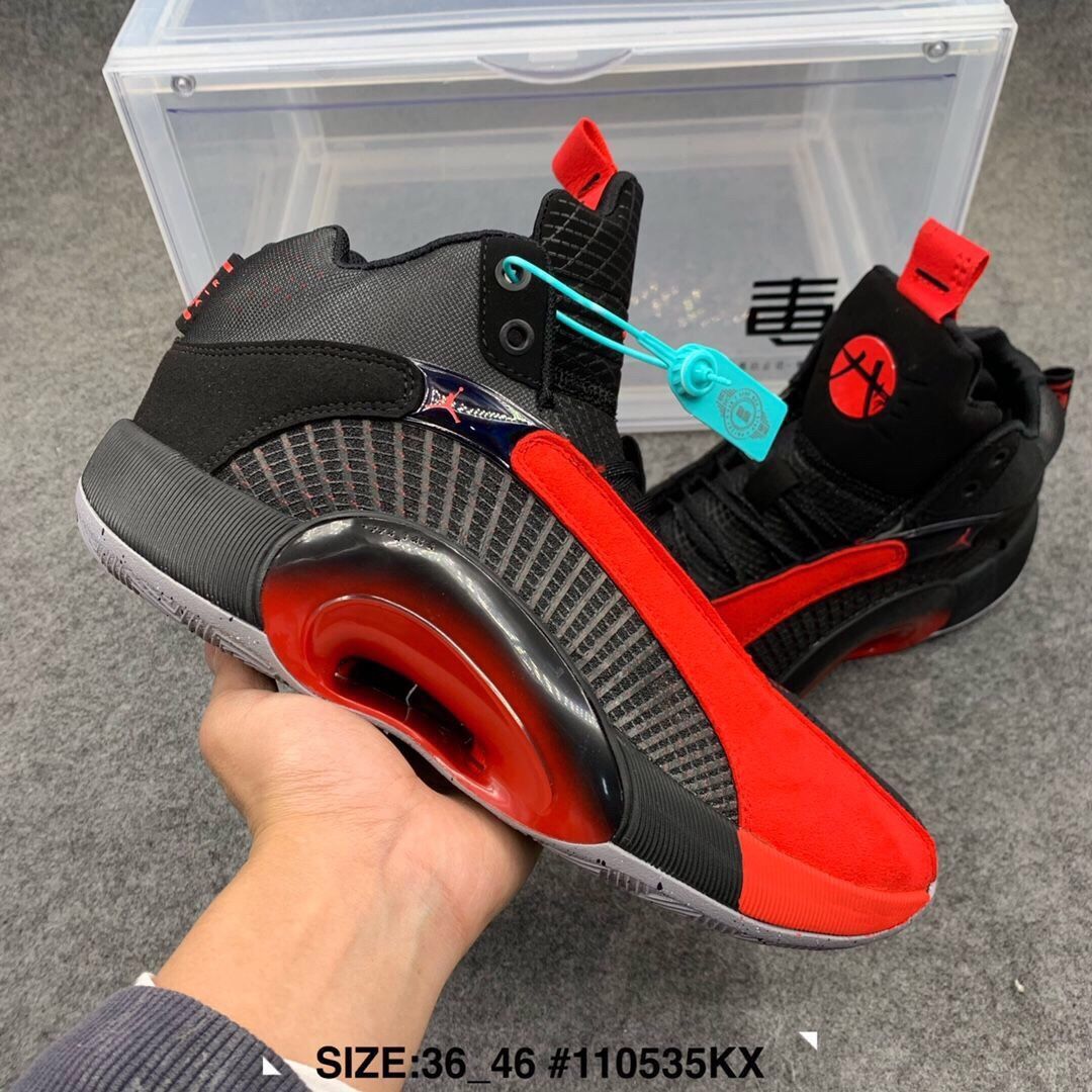 air aj35兵马俑篮球鞋aj35郭艾伦黑白红男子运动鞋dd9322-200 图色1