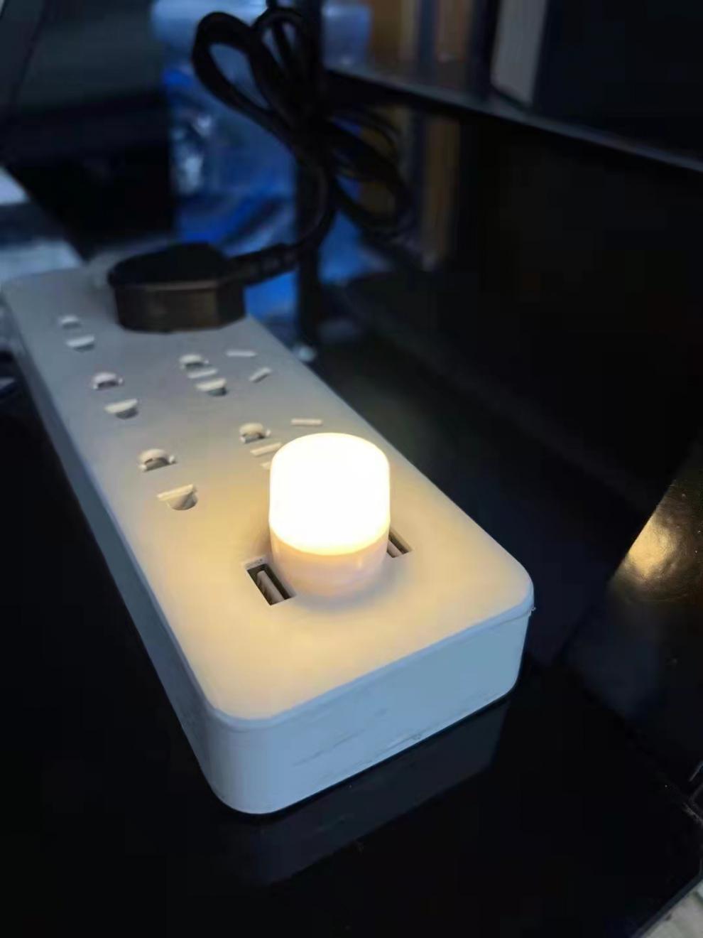 迷你小夜灯创意便携学生护眼led氛围灯应急灯移动电源灯usb灯 迷你小